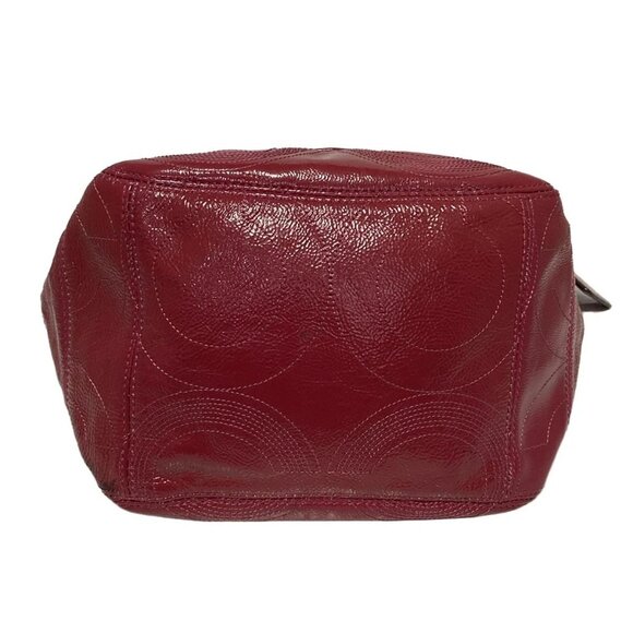 Auth COACH Alex Stitched Patent Small 14418 Pink Patent Leather - Shoulder Bag - Picture 5 of 8